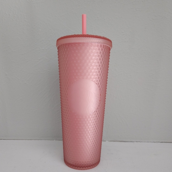 NWOT Starbucks 2022 Valentines Pink Studded Tumbler Cup - Picture 5 of 5
